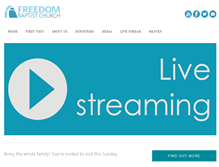 Tablet Screenshot of freedombaptistrh.com